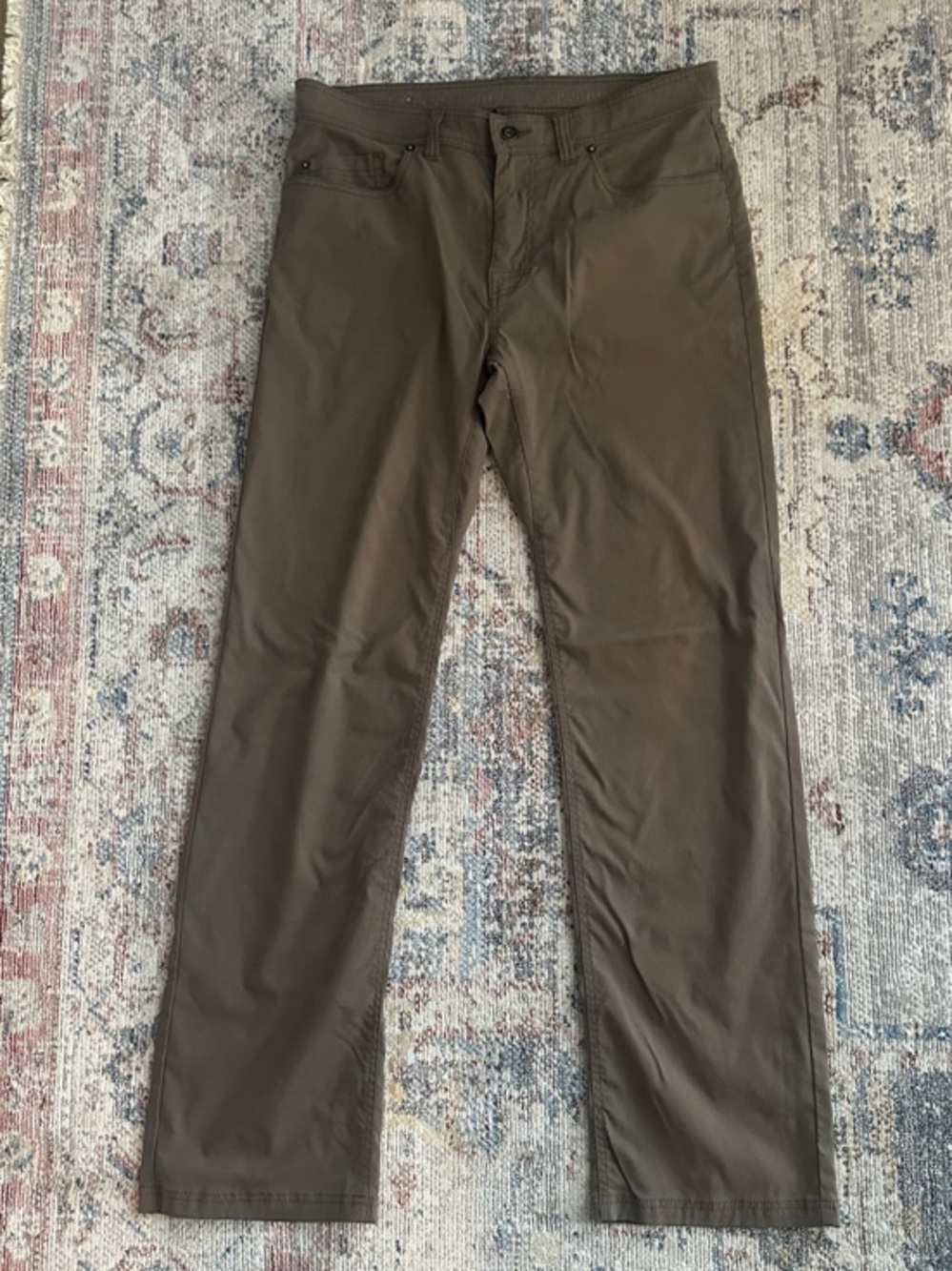 Prana Men's Olive Brown Stretch Zion Pant-34x34